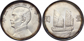 China Republic 1 Dollar 1933 (22)
Y# 345; Silver 26.49 g.; "Junk dollar"; UNC with full mint luster;