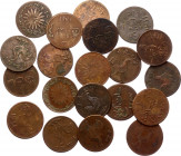 British East Indies Lot of 20 Coins 19th Century
Various Dates & Denominations