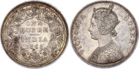 British India 1 Rupee 1862
KM# 473; Silver; Victoria; XF+/AUNC-
