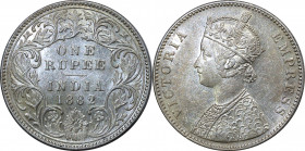 British India 1 Rupee 1882 B
КМ# 492; Silver 11.65 g.; Mint luster; АUNC