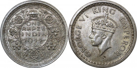 British India 1 Rupee 1944 B
КМ# 557; Silver 11.72 g.; UNC