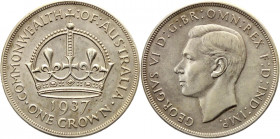 Australia 1 Crown 1937
KM# 34; Silver 28,24g.