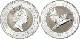 Australia 2 Dollars 1996 Kookaburra
Silver, Proof, 2Oz 999, with scratches.