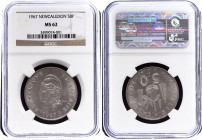 New Caledonia 50 Francs 1967 NGC MS62
KM# 7; UNC