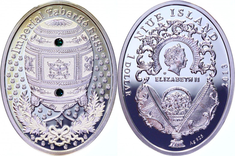 Niue 1 Dollar 2013
N# 172509; Silver with Swarovski crystals 16.81g.; Napoleoni...