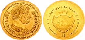 Palau 1 Dollar 2011 Hadrian
KM# 351; Roman Empire Series - Hadrian. Gold (.999), 0.5g. UNC.