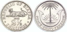 Biafra 2-1/2 Shillings 1969
KM# 4; Aluminium, UNC.