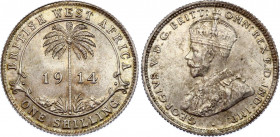 British West Africa 1 Shilling 1914 H
KM# 12; Silver; George V; UNC