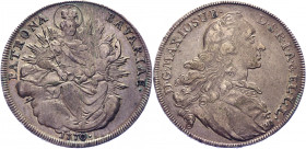 German States Bavaria 1 Taler 1770
KM# 519.1; Dav. 1953; JB-2175, 2177; H-307; Silver 27.90g.; Maximilian III Josef; XF+