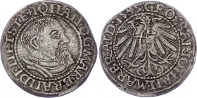 German States Brandenburg-Küstrin 1 Kreuzer 1545
MB# 2; Neumann 6.42; Bahrf# 459; Silver 1.80 g.; Johann (1535-1571); VF