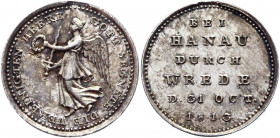 German States Brandenburg-Prussia Silver Miniature Medal "Battle of Hanau" 1813 Unmounted
Sommer A 165/17; Silver 1.34 g.; Friedrich Wilhelm III (179...
