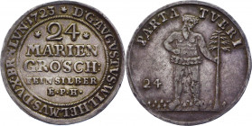 German States Brunswick-Wolfenbüttel 24 Mariengroschen 1723
KM# 731; Silver; 13.2g; 36.51mm;.
