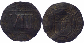 German States Coesfeld 8 Pfennig 1713
KM# 9; Copper; VF+