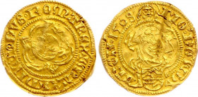 German States Frankfurt 1 Goldgulden 1504 - 1535 (ND)
Fb. 941; J. u. F. 142; Gold 3.24 g.; Maximilian I von Habsburg (1486-1508); VF-XF