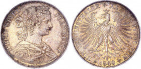 German States Frankfurt 1 Vereinsthaler 1860
KM# 360; AKS# 8; J. 41; Silver 18.34 g.; AUNC