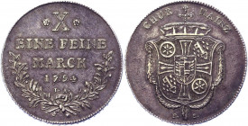 German States Mainz 1 Taler 1794 FS//IA
KM# 400; Dav. 2432A; Silver 27.96 g.; Friedrich Karl Joseph; XF