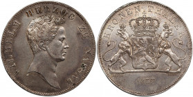 German States Nassau 1 Taler 1837
KM# 54; AKS# 42; J. 41; Silver 29.60 g.; Wilhelm; VF-XF