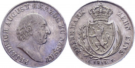 German States Nassau-Usingen 1 Taler 1815 L//CT
KM# 6; AKS# 25; J. 19; Friedrich August; Silver 27.64 g.; AUNC