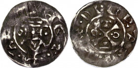 German States Saxony 1 Denar 983 - 1002 (ND)
Silver 1.20 g.; Otto III.