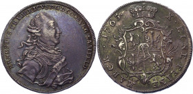 German States Saxe-Coburg-Saafeld 1 Taler 1765 ICK
Dav. 2752, Schnee 613, Grasser 529; Silver 27.80g.; Ernst Friedrich; XF+