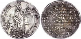 German States Saxony-Albertine 1 Taler 1619
KM# 119; Dav. 7597; Silver 28.72 g.; Johann Georg I; Vicariat; AUNC