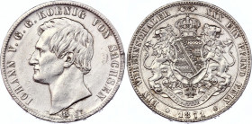 German States Saxony 1 Vereinsthaler 1871 B
KM# 1214; Silver; Johann; XF, unmounted