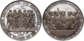 German States Speyer Silver Medal "300th Anniversary of Protestantism" 1829
Ehrend 8; Whiting 646; Sommer P 30/2; Brozatus 1303; Silver 23.58 g.; 41 ...