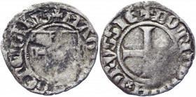 German States Teutonic Order Poland Kwartnik 1351 - 1382 (ND) R1 Winrych von Kniprode
Vossberg 121; Kopicki# 9007 (R1); Silver 0.62 g.; Winrych von K...