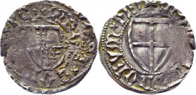 German States Teutonic Order Poland Schilling / Szeląg 1393 - 1407 (ND) R Conrad von Jungingen
Vossberg 51 (R; Silver 1.63 g.; Conrad von Jungingen (...