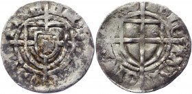 German States Teutonic Order Poland Schilling / Szeląg 1422 - 1441 (ND) Paul von Rußdorf
Vossberg 828; Silver 1.73 g.; Paul von Rußdorf (1422-1441); ...
