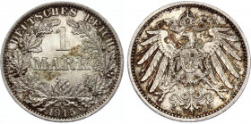 Germany - Empire 1 Mark 1915 A
KM# 14; Silver; Wilhelm II; UNC