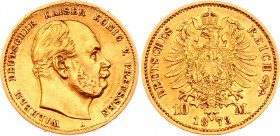 Germany - Empire Prussia 10 Mark 1873 A
KM# 502; (.900), 3.99g. XF.