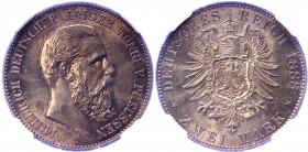 Germany - Empire Prussia 2 Mark 1888 A NGC MS63
KM# 510; J. 98; Silver; Friedrich III; Mint: Berlin; UNC