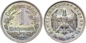 Germany - Third Reich 1 Reichsmark 1935 A
KM# 78; Nickel 4.78 g.; AUNC