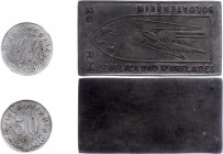 Germany - Third Reich Lot of 2 WWII Camp Coins
St Helier Und St Brelades Soldatenheim 25 RM, Kantinegeld 50 Reichspfennig. VF.