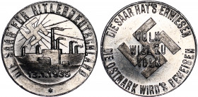 Germany - Third Reich Token Saarland 1935
Aluminum 1,10g 22mm; Mint Luster; UNC/BUNC