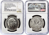 Germany - Weimar Republic Bavaria 5 Reichsmark 1927 D Hindenburg NGC MS 61
By Karl Goetz. Silver Medal "80th Anniversary - Birth of Paul von Hindenbu...