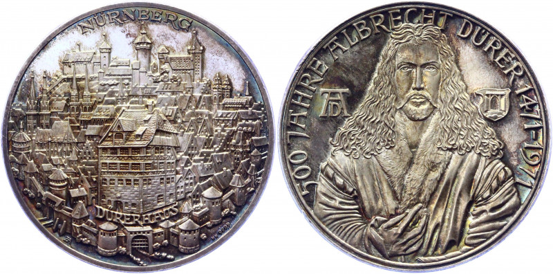 Germany - FRG Nürnberg Silver Medal "500th Anniversary of the Birth of Albrecht ...