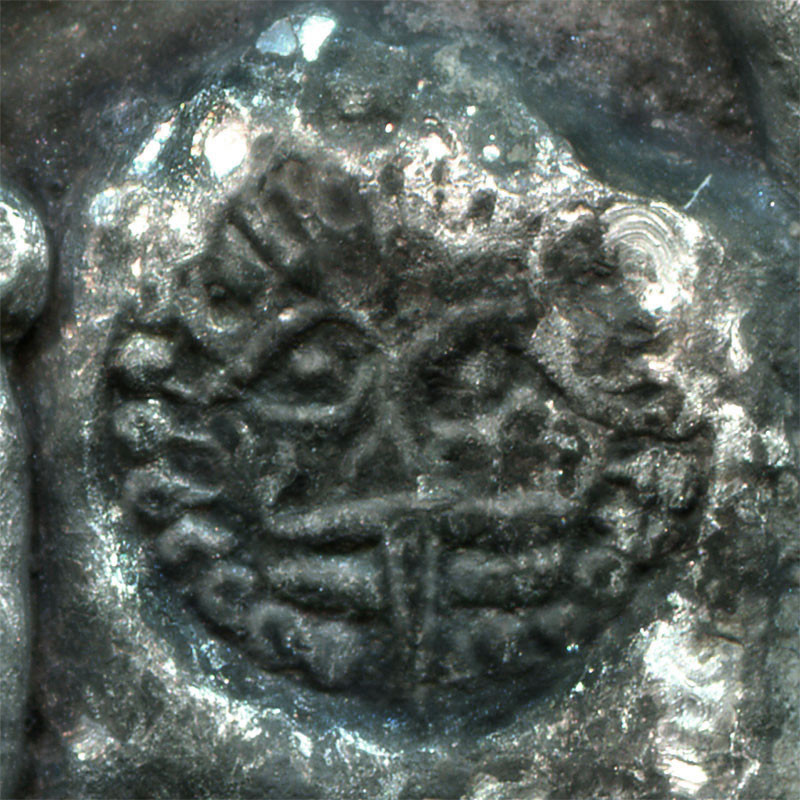 Russia Lithuanian rouble ingot with Medusa Gorgon's head chopmark 1369 - 1380 EX...