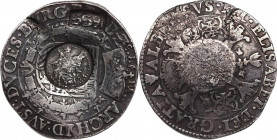 Russia Jefimok Rouble 1655 on Brabant Patagon 1618
KM# 35.1, Dav. 4422; Spassky -; Silver 27.25 g.; Mint: Antwerp; Alexey Mikhailovich; with both Sta...