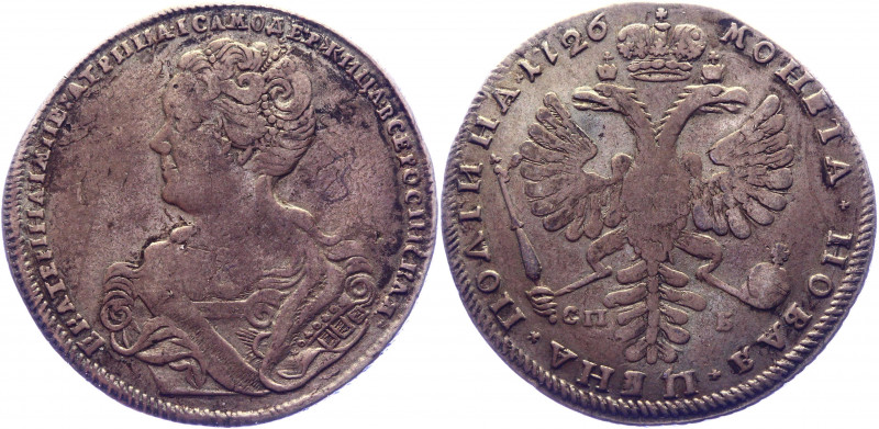 Russia Poltina 1726 СПБ
Bit# 198 R; 3-8 R by Petrov; 3 R by Ilyin; Conros# 96/2...