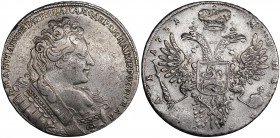 Russia 1 Rouble 1731
Bit# 40; 2,75 R by Petrov; 3 R by Ilyin; Conros# 56/3; Silver 25.85 g.; XF