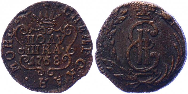 Russia - Siberia Polushka 1768 КМ R
Bit# 1210 R; 1,25 R by Petrov; Copper 1.82 ...