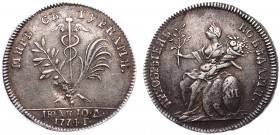 Russia Token "Peace with the Turks on July 10, 1774" 1774
Diakov# 165.6 R1; Smirnov# 274; Silver 3,32g 25mm; XF/aUNC