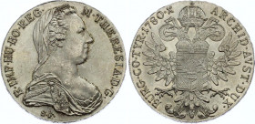 Austria 1 Taler 1780 Restrike
KM# T1; Silver; Maria Theresia; UNC
