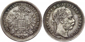 Austria 10 Kreuzer 1872
KM# 2206; Silver 1.60 g.; Franz Joseph I; XF