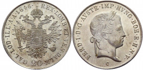 Austria 20 Kreuzer 1846 C
KM# 2208; Silver 6,67g.; Ferdinand I ; Mint Luster; UNC