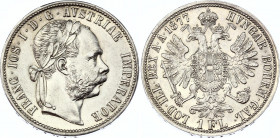 Austria 1 Florin 1877
KM# 2222; Silver; Franz Joseph I; UNC