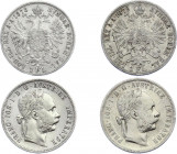 Austria 2 x 1 Florin 1878 & 1879
KM# 2222'; Silver; Franz Joseph I