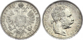 Austria 1 Florin 1887
KM# 2222; Silver; Franz Joseph I; UNC-